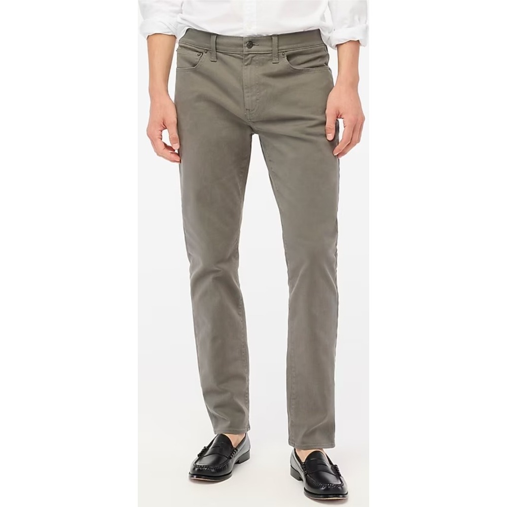 J. Crew Mens Slim Flex Garment‎ Dye Pants 32x32 DCH Gray Casual 5 Pocket Jeans